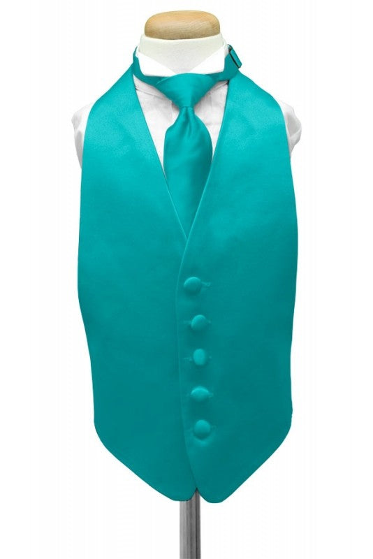 Chaleco Luxury Turquoise Niño