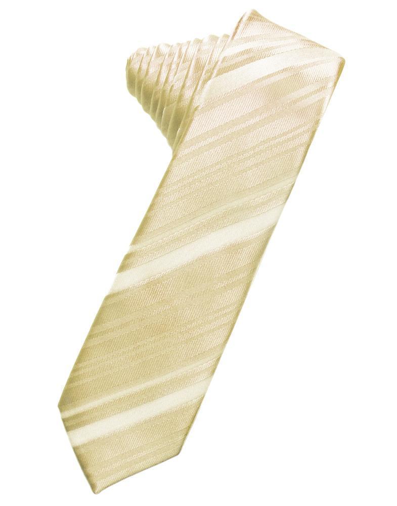 Corbata Striped Satin Skinny Bamboo Caballero