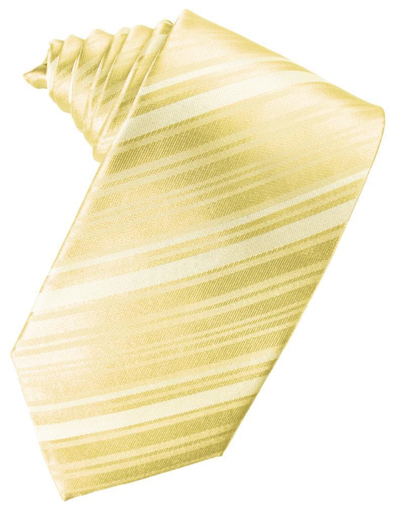 Corbata Striped Satin Banana Caballero