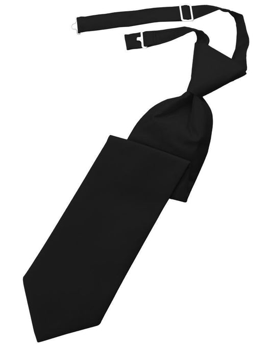 Corbata Solid Twill Windsor Black Caballero