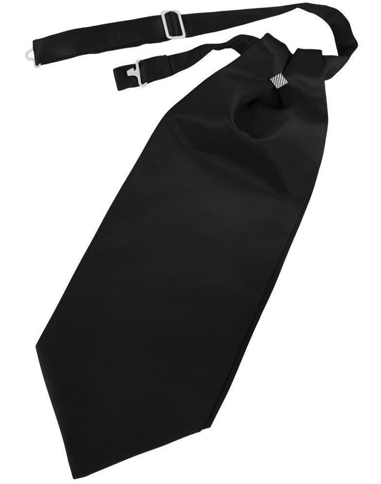 Cravat Luxury Satin Black Caballero