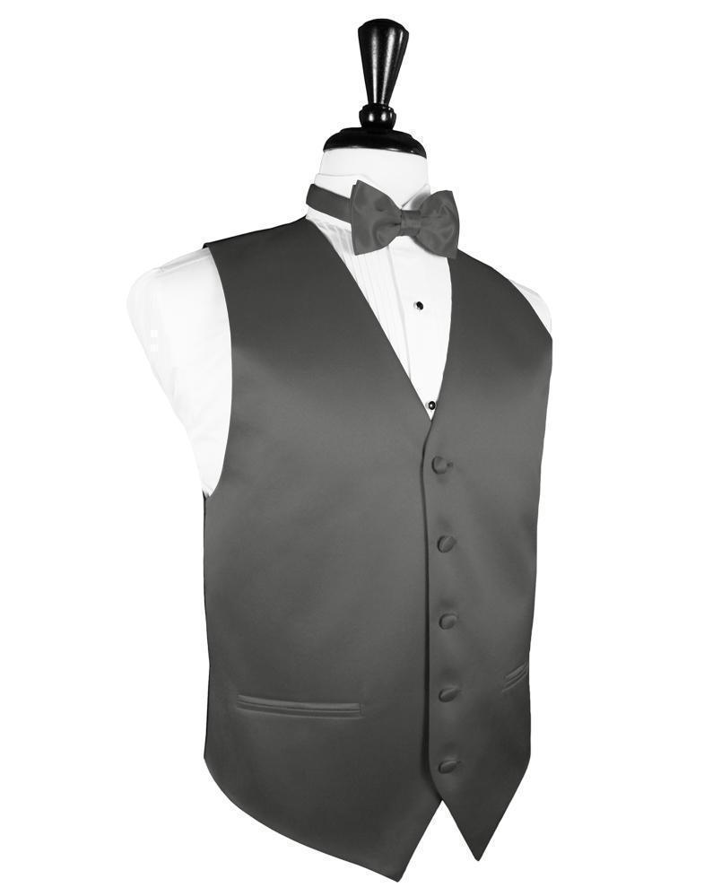 Chaleco Luxury Satin Charcoal Caballero