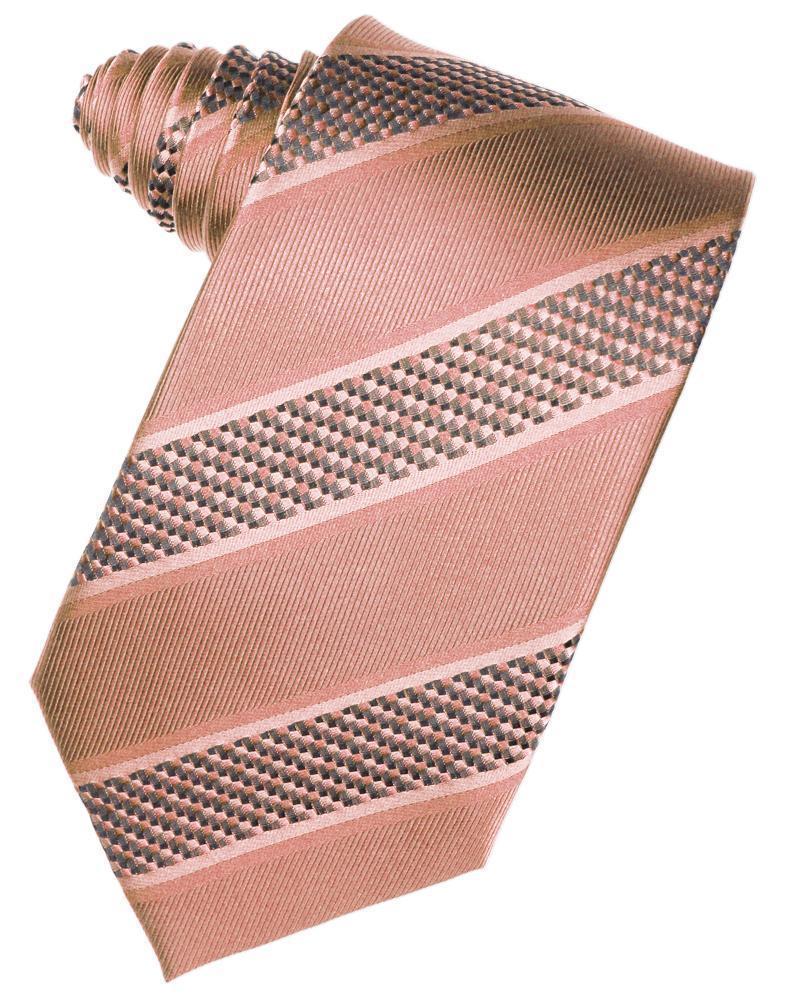 Corbata Venetian Stripe Coral Caballero