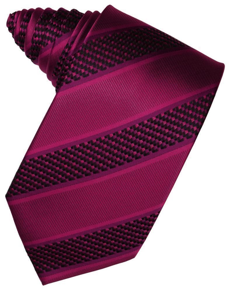 Corbata Venetian Stripe Fuschia Caballero