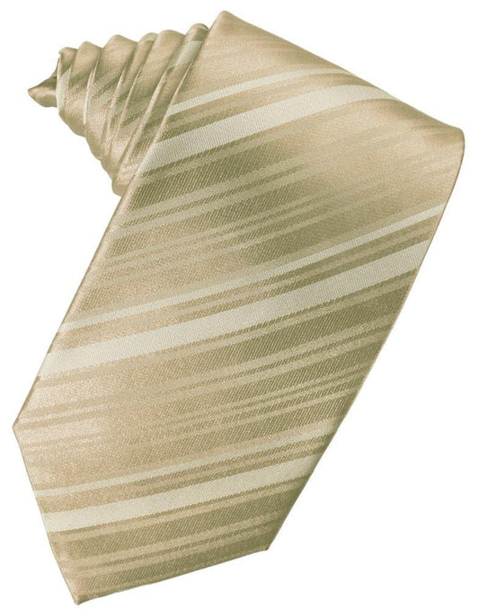 Corbata Striped Satin Golden Caballero