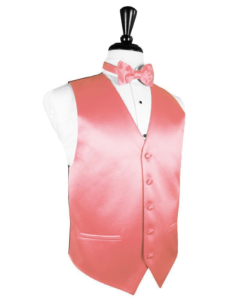 Chaleco Luxury Satin Guava Caballero