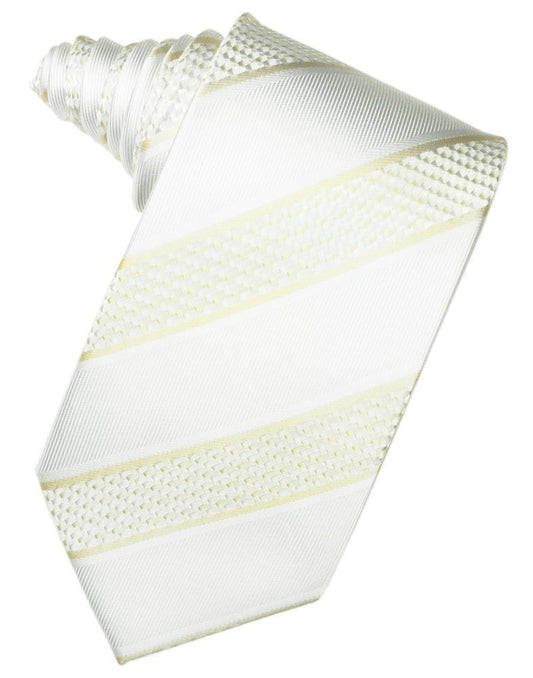 Corbata Venetian Stripe Ivory Caballero