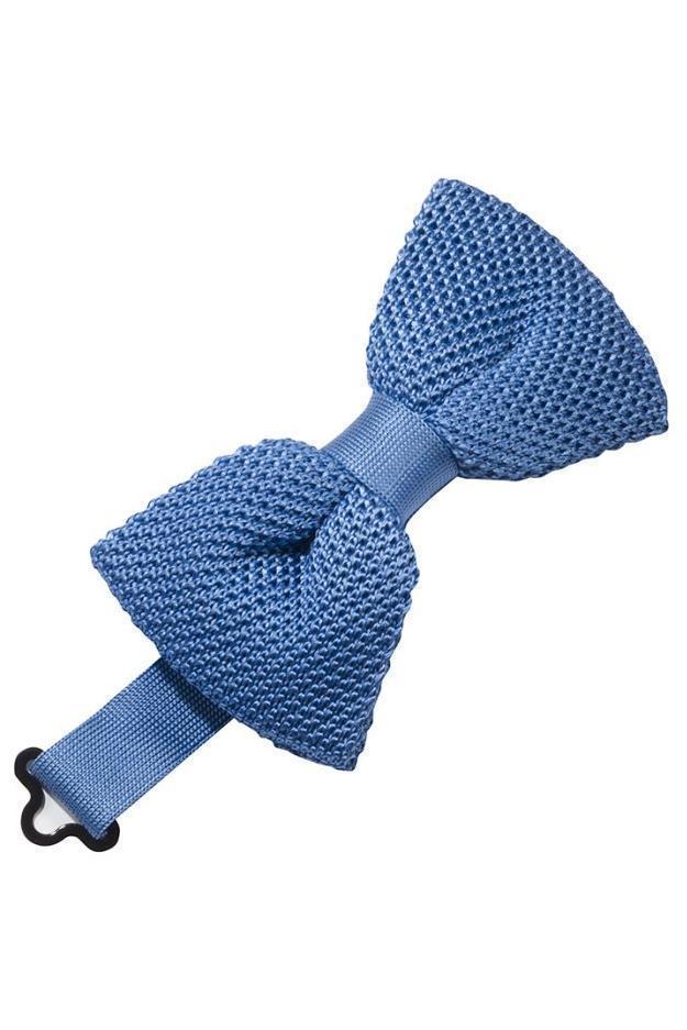 Corbatín Silk Knit Leisure Blue Caballero