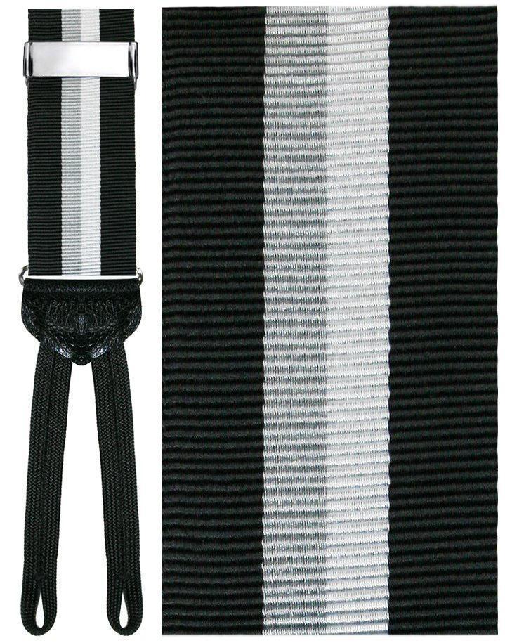 Tirantes Liguria Striped Black Caballero