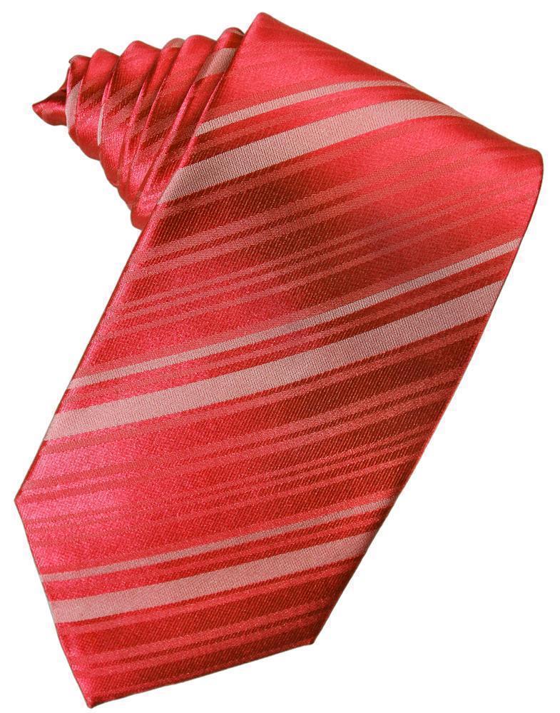 Corbata Striped Satin Persimmon Caballero