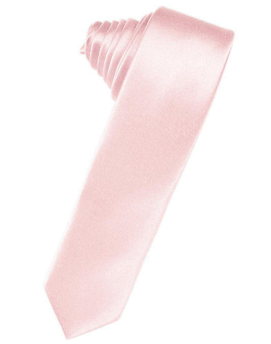 Corbata Luxury Satin Skinny Pink Caballero