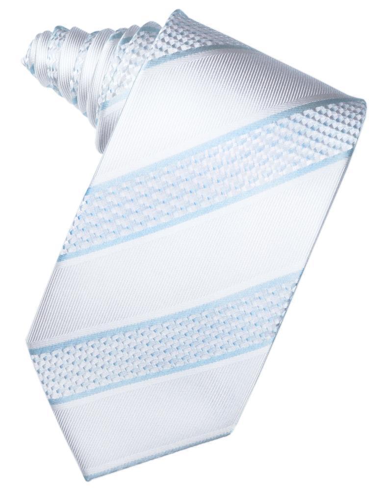 Corbata Venetian Stripe Powder Blue Caballero