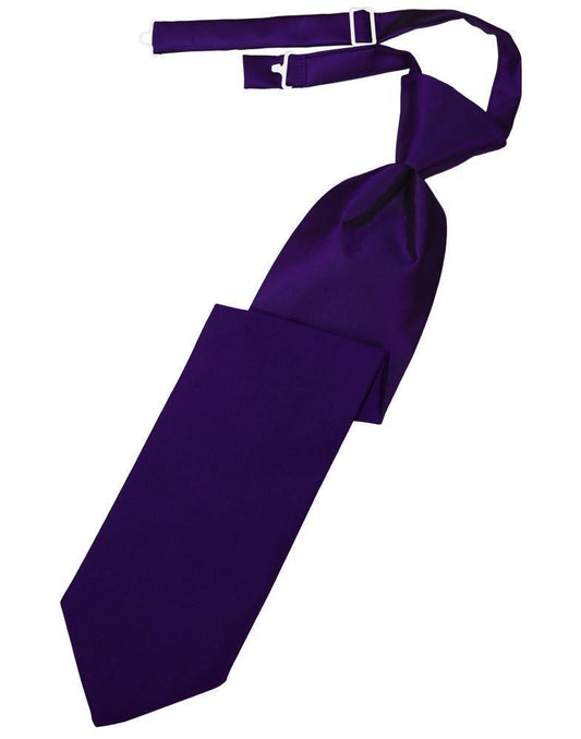Corbata Luxury Satin Purple Niño