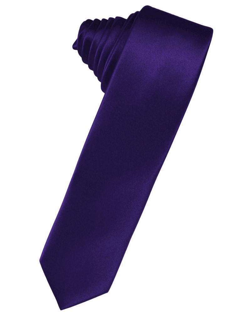 Corbata Luxury Satin Skinny Purple Caballero