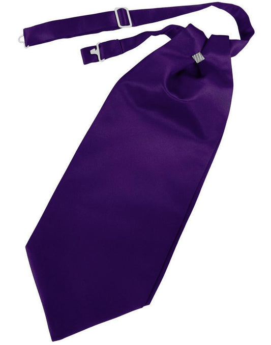Cravat Luxury Satin Purple Caballero