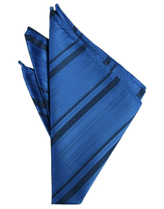 Pañuelo Striped Satin Royal Blue Caballero