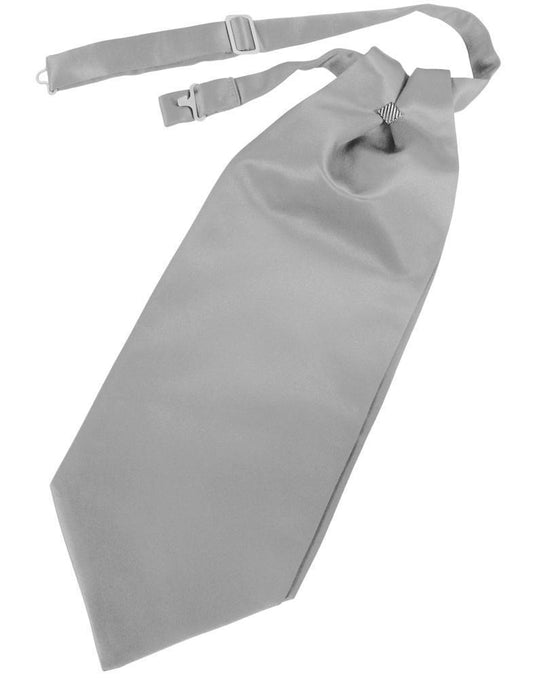 Cravat Luxury Satin Silver Caballero