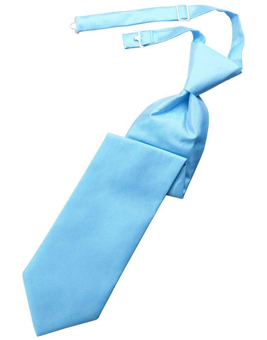 Corbata Solid Twill Windsor Blue Ice Caballero