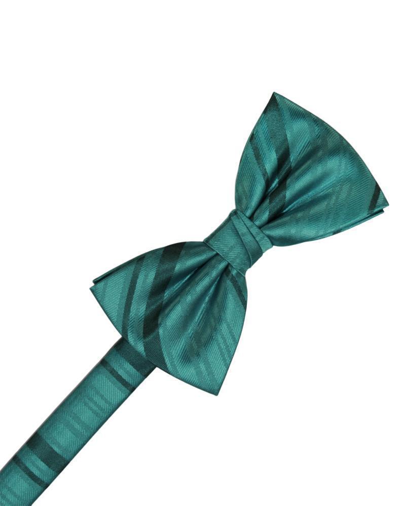 Corbatín Striped Satin Jade Caballero