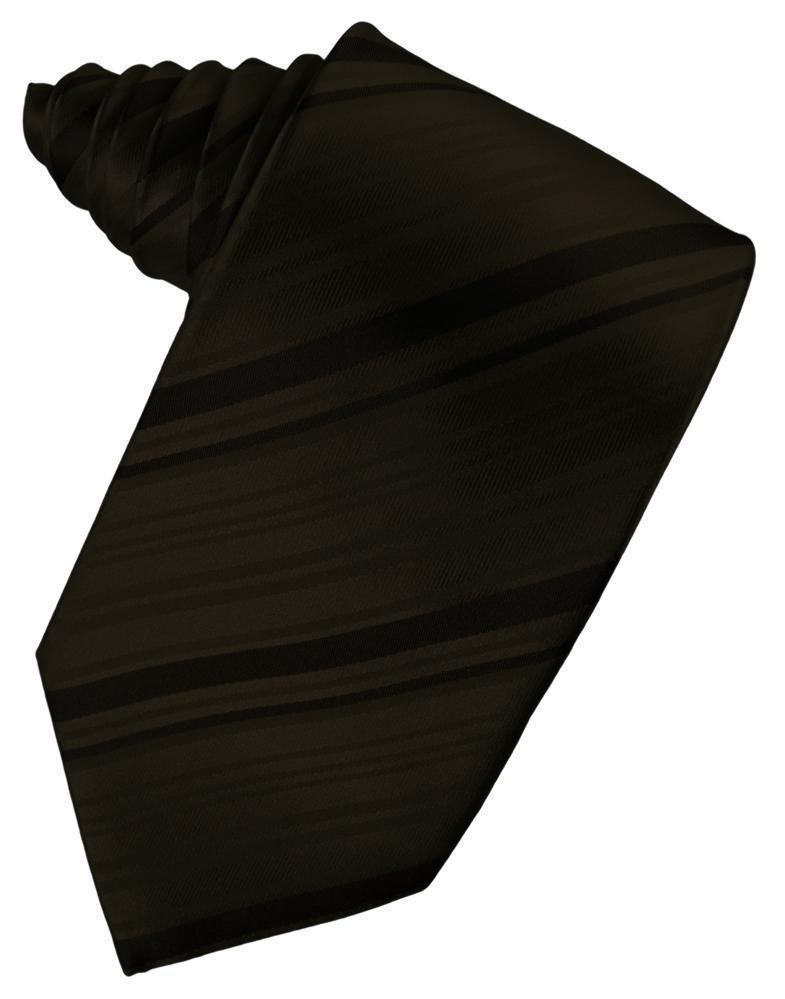 Corbata Striped Satin Truffle Caballero