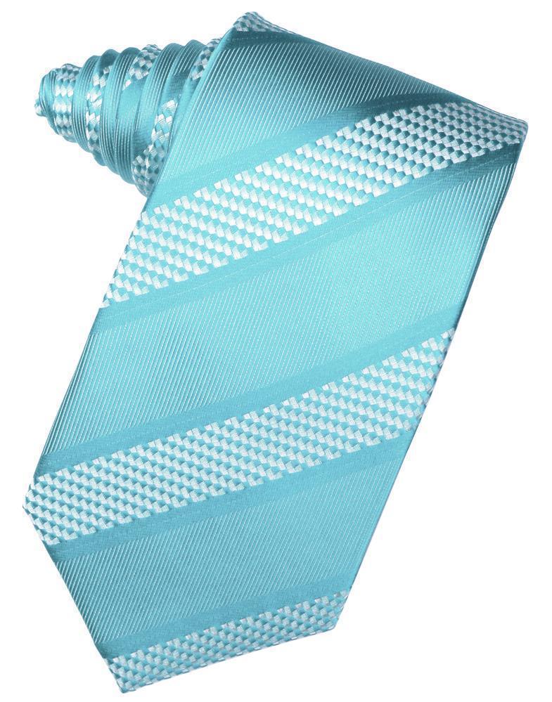 Corbata Venetian Stripe Turquoise Caballero