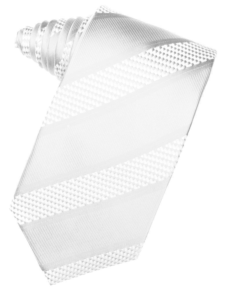Corbata Venetian Stripe White Caballero