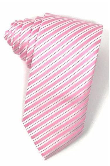 Corbata Newton Stripe Pink Caballero